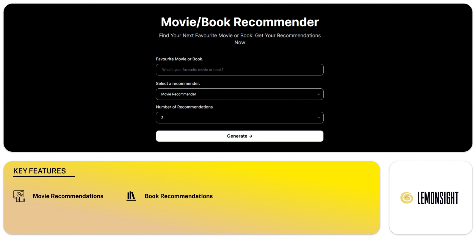 Movie/Book Recommender