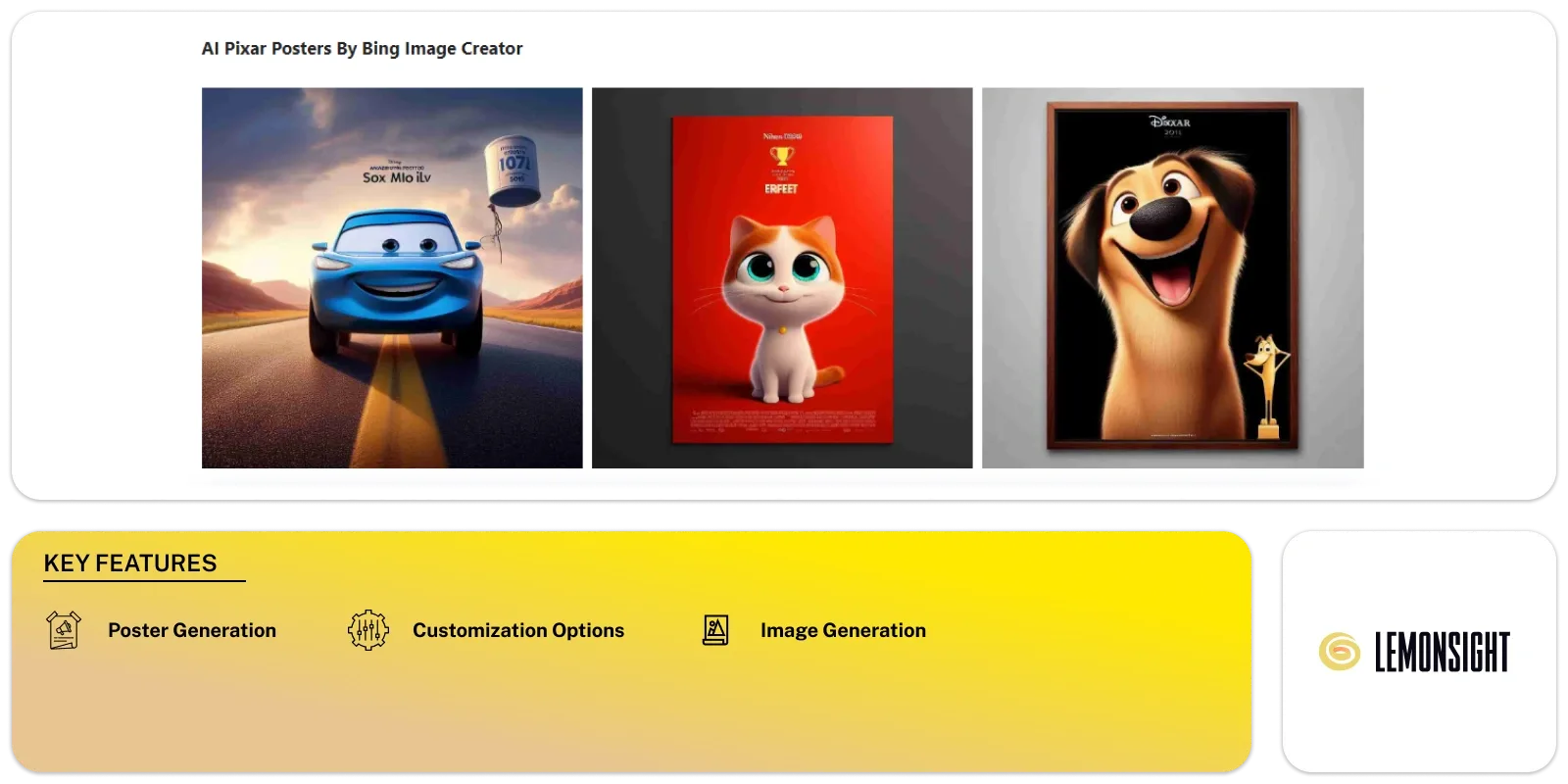 AI Pixar Posters