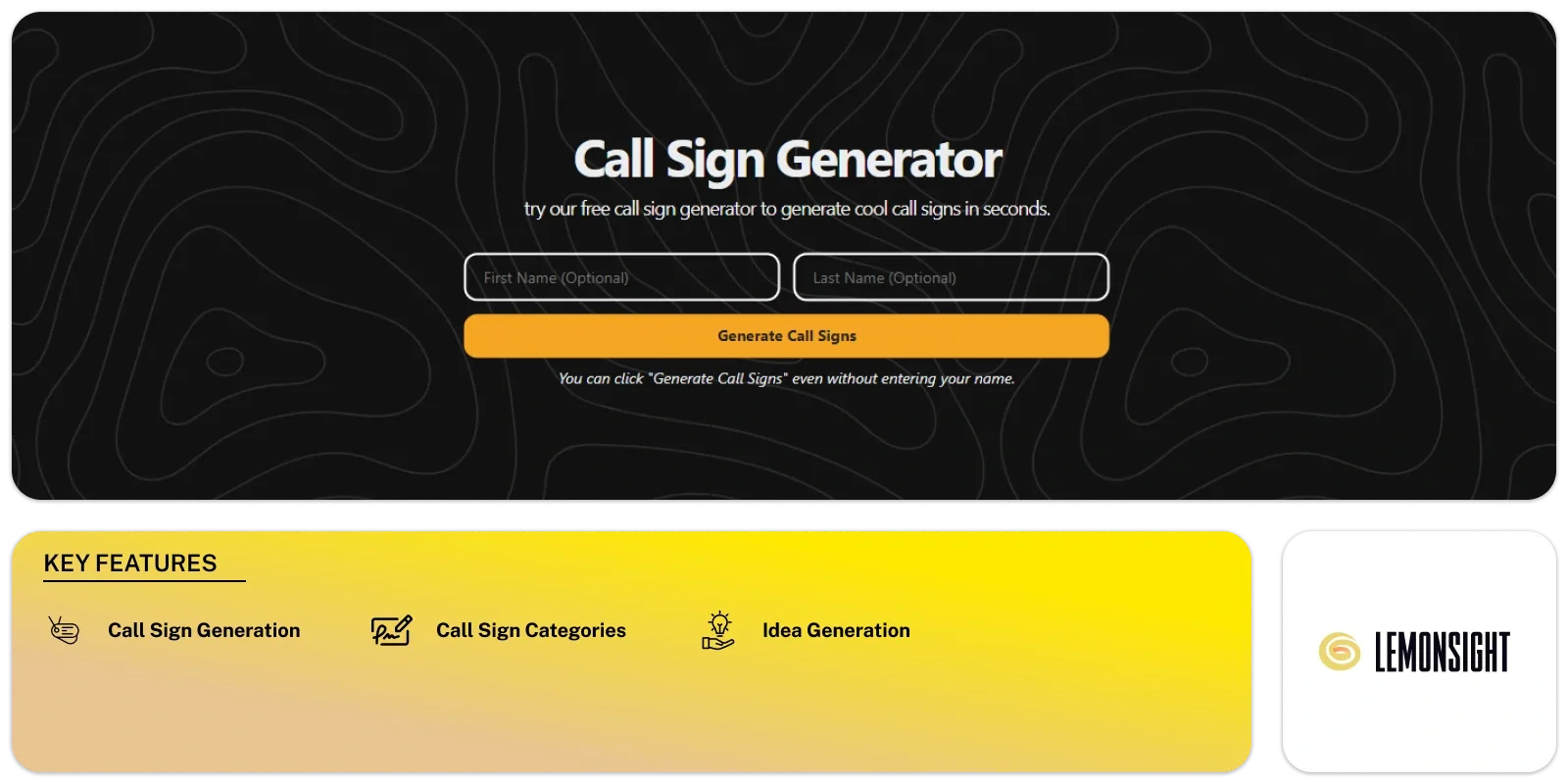 Call Sign Generator
